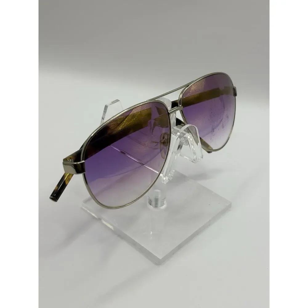 Marc Jacobs Aviator Sunglasses Purple Lens Tortoise Arms